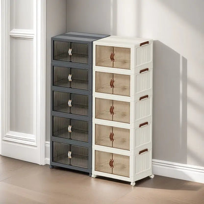 Foldable Storage Box w/ Wheels & Lid 📦🛞(1 layer)