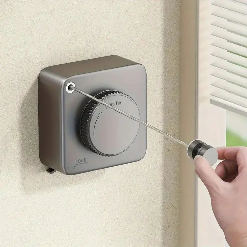 15.1ft Heavy-Duty Retractable Clothesline 40LB 👕🧺